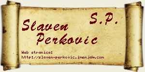 Slaven Perković vizit kartica